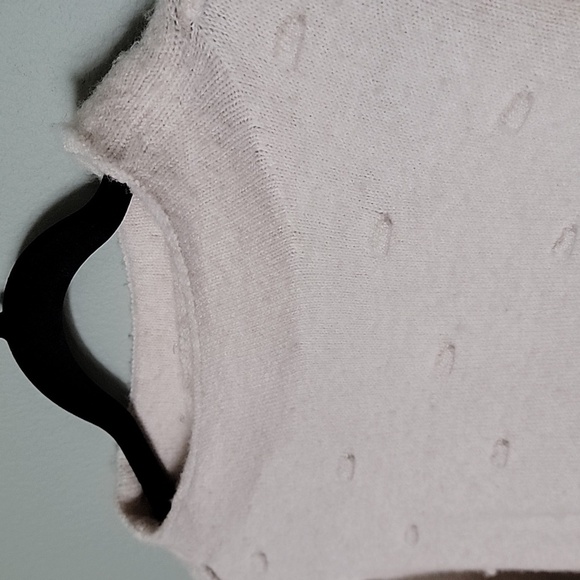 Democracy Neutral Casual Cream 3D pattern high neck sweater XL - Picture 2 of 7